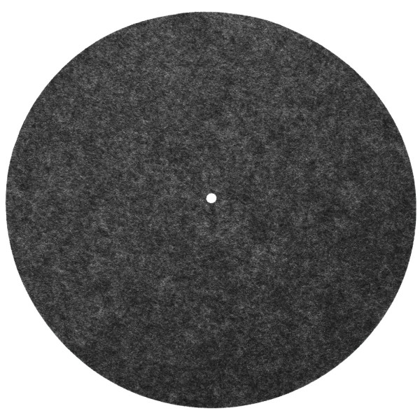 Platespiller tallerkenmatte 12" Antivibrasjons lydfilpute for vinylplatespiller (svart)