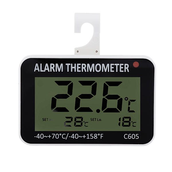 Stort LCD-kylskåp Kyl och frys Digital termometer temperaturmätare med stativ