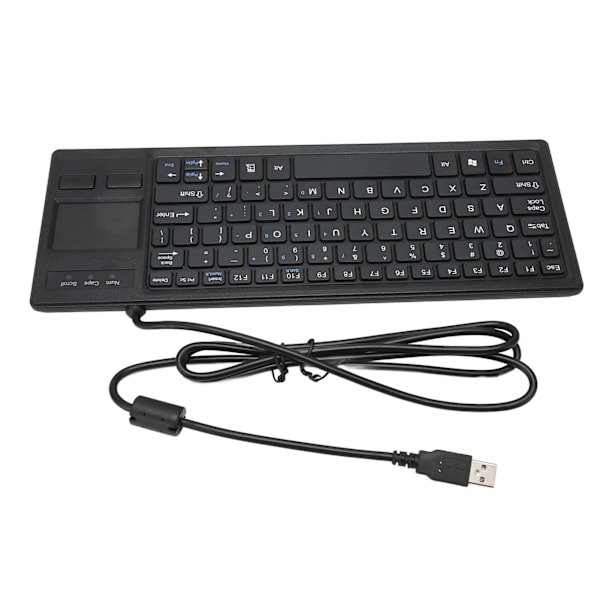 K 800 tastatur med touchpad kablet ultra tynd mini kompakt touch tastatur med HUB-funktion