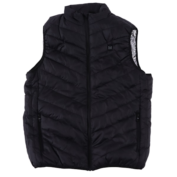 Vintervarm oppvarmet vest vaskbar USB-lading varm elektrisk vest for vinterutendørs3XL