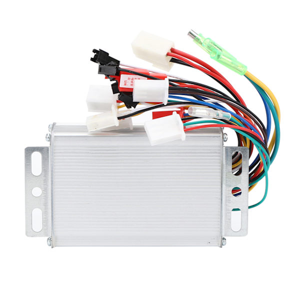36-48V 350W aluminiumslegering sølv Universal børsteløs motorcontroller til elcykeltilbehør