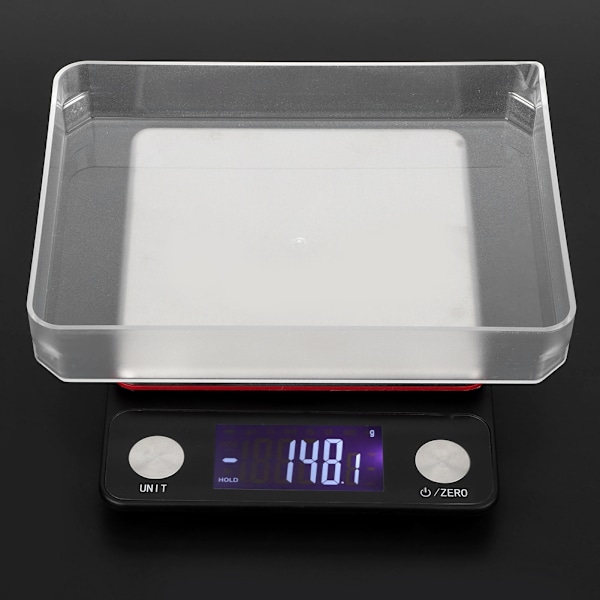 Hög precision USB uppladdningsbar köksvåg Multifunktionell elektronisk vågskala 5kg 0,1g