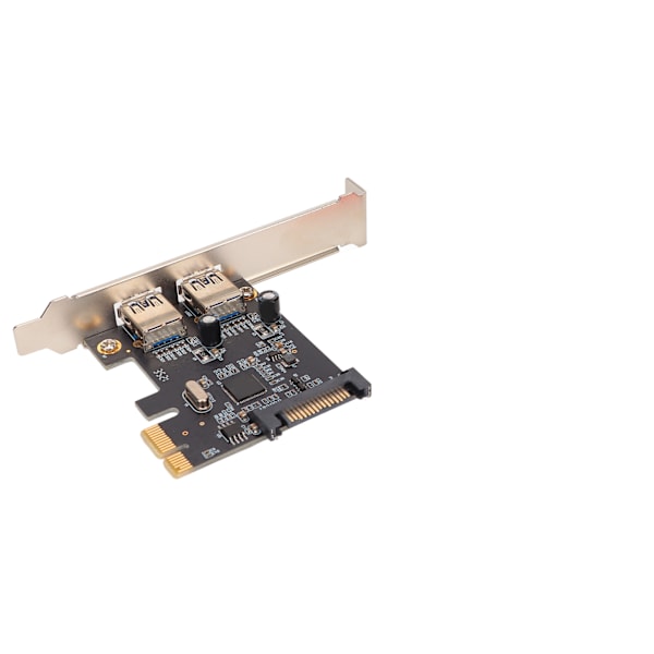 PCIE til USB 3.0 utvidelseskort 2 porter 5 Gbps overføringshastighet USB Hot Swap USB 3.0 utvidelseskort for Win XP for Vista