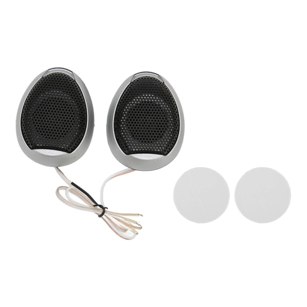 2 stk Bildiskanthøyttalere 98dB 1000W Dome Interiør Stereo Lydhøyttaler for Sound System Silver