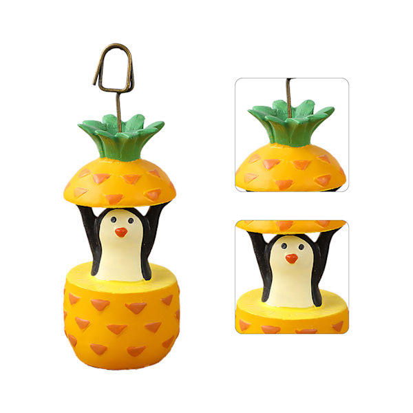 Note Holder Fotoklemme Stativ Memo Display Clamp Resin Home Decoration for Office Penguin
