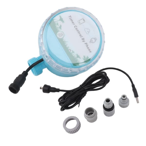 Sprinkler Timer Plast WiFi och Bluetooth Kontroll IP68 Trädgårdsbevattningstimer för Trädgård Gård Park