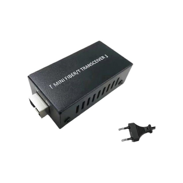 Rj45 Gigabit Fiber Optisk Transceiver 100/1000m Transceiver EU-plugg