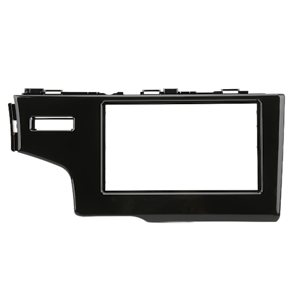 2DIN bilradio fascia central kontrol audio navigation panel udskiftning til Fit Jazz LHD UV sort 2013‑2015