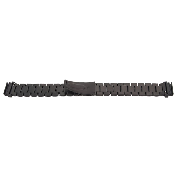Utskifting av klokkebånd i rustfritt stål, dobbel spenne 24 mm for Garmin Fenix ​​7S 6S 5S Black