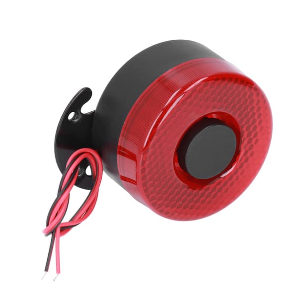 Auton torvi 12V ABS 105dB sähköinen varoitustorvi vilkkuvilla LED-valoilla kuorma-autoon UTV ATV