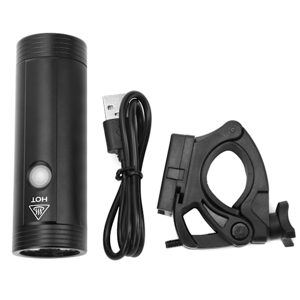 Polkupyörän etulamppu, ulkovalaisin, USB-ladattava pyörän ajovalo yöajoon