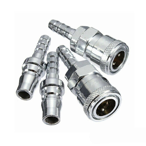 4x 8mm Gasslange Kobberdyse Hurtigkobling For Bobil