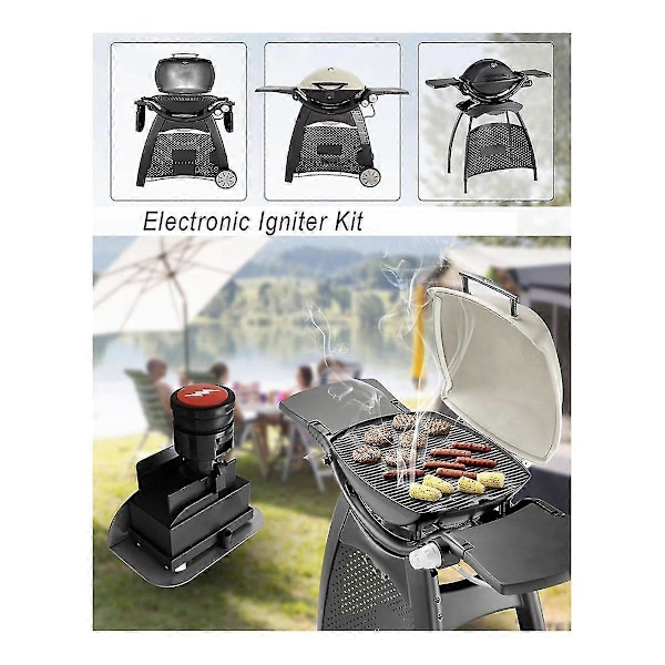 63788 Tændingssæt kompatibelt med Q320 2008 & Q3200 2014 Serie Gasgrill 80452 60092 Trykknap Tænding, Grill Tændingssæt