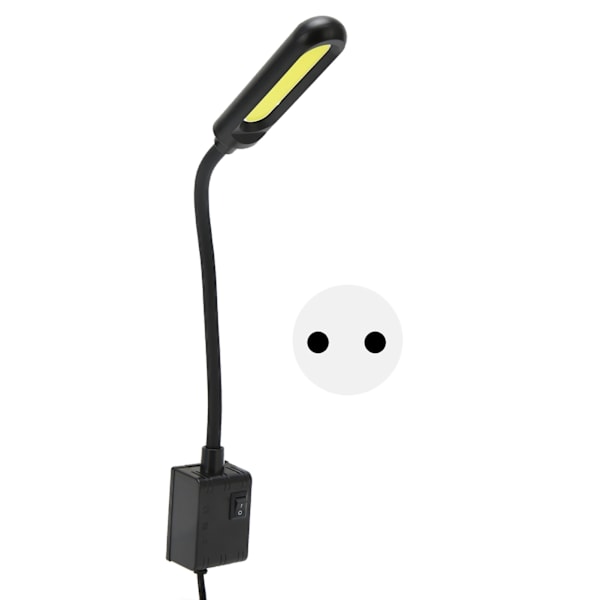 3W LED-symaskinlampa med 15 lampor, flexibel svanhals, magnetisk symaskinlampa för metallytor, EU-kontakt