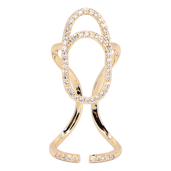 Nagelring Säker Frisk Justerbar Fashionabla fingernagelsmyckendekorationer för fester Bröllop3048 Guld
