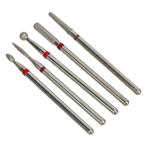 5 stk manikyrborer Emery spikerslipebits Elektrisk manikyrhode erstatning