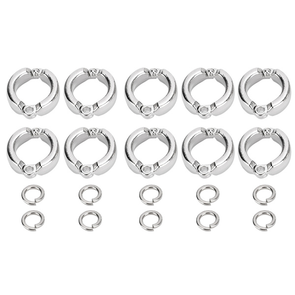 10st Fågel Papegojor Ben Ring Utomhus Flugträningsaktivitet Öppningsklämma Tillbehör#6