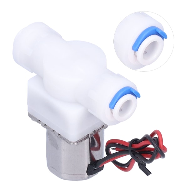 1/4in magnetventil Drikkevand Quick Connector Bistabilt Puls Hydraulisk Udstyr DC4.5V