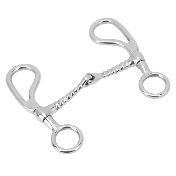 125mm Heste Snaffle Bid Stål O-Ring Heste Mund Bid Anti Bider Løs Ring Snaffle til Hestegård