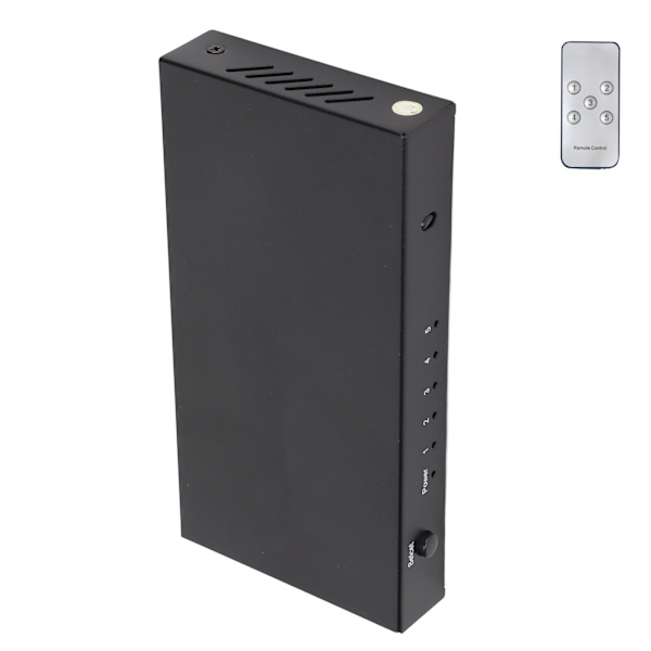 HD Multimedia Interface Switch 5x1 4Kx2K Stöd 3D Fjärrkontroll HD Multimedia Interface Switcher 100-240VEU Plug