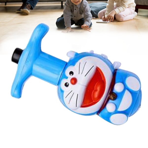 Gyroskop Legetøj med LED Blinkende Lys Musik Sød Tegneserie Roterende Top Gyroskop Launcher Legetøj Type 1