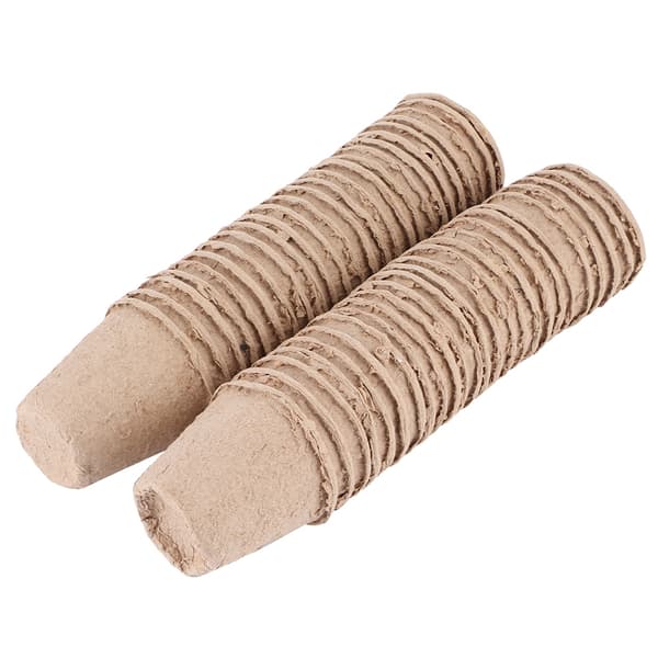 50 stk 6x6CM runde nedbrytbare papirmasse torvpotter planteskolekopp for hagearbeid