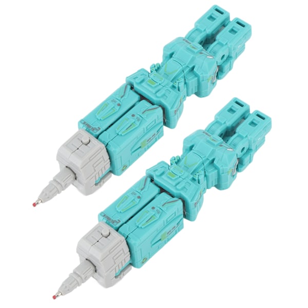 2 st Deformationsrobotleksak Deformationsrobotpenna Demontera Student Studie Kontorsmaterial Grön