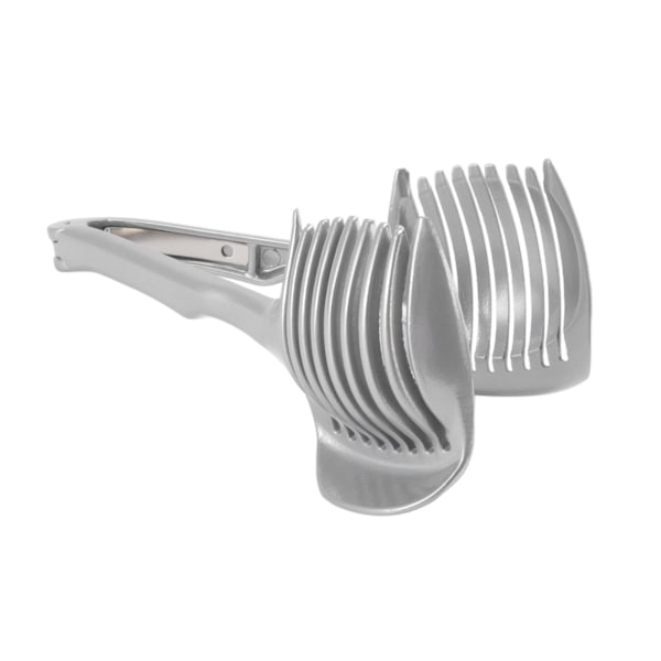 Sitronskiveverktøy i aluminiumlegering, holdbar, miljøvennlig tangdesign, sitronskiveskjærer for tomat, løk, sitron