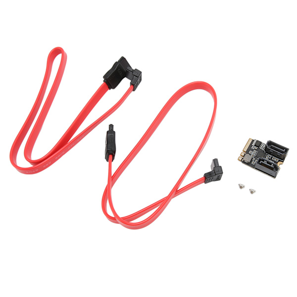 M.2 til 2 porte SATA3.0 6Gbps JMB582 Chip M.2 til 2 porte SATA3.0 udvidelseskort til computer til Windows