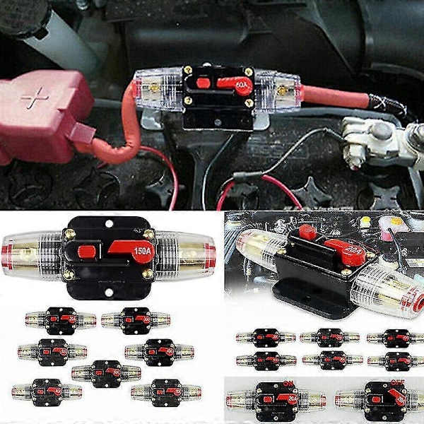 20-150amp Katkaisija Kaksois Akku Ip67 12v-24v Sulake Manuaalinen Nollaus Vedenpitävä Zekai 30A
