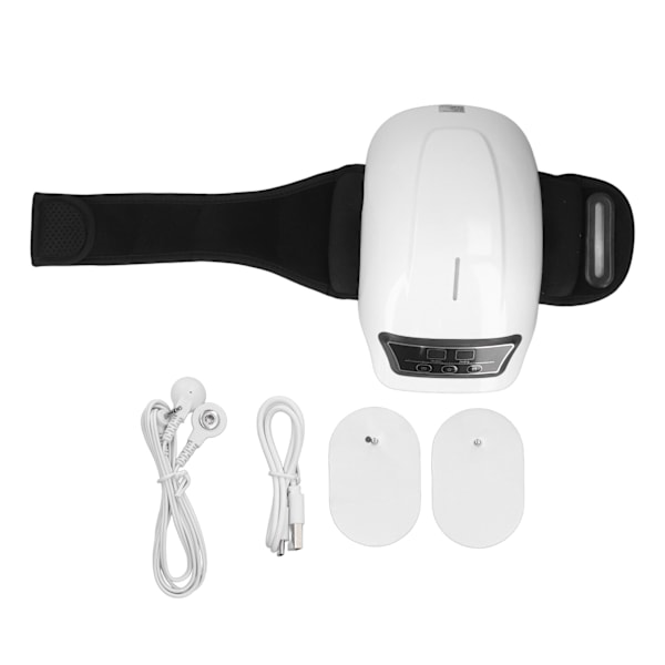 Sladdlös Knä Massager Infraröd Värme Vibration LED Pekskärm Avlastning Stelhet Leder Massagemaskin