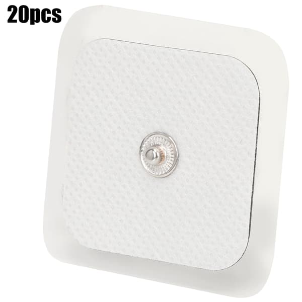 20 stk 4x4 cm elektrodepute 4x4 cm massasje klistrende ikke-vevde elektrodepatcher Fysioterapi enhet 3,5 celleputer