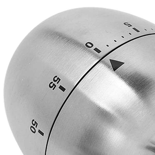Æbleformet Timer Manuel Roterende Rustfrit Stål Metal Høj Alarm Nedtælling Madlavningstimer til Læring