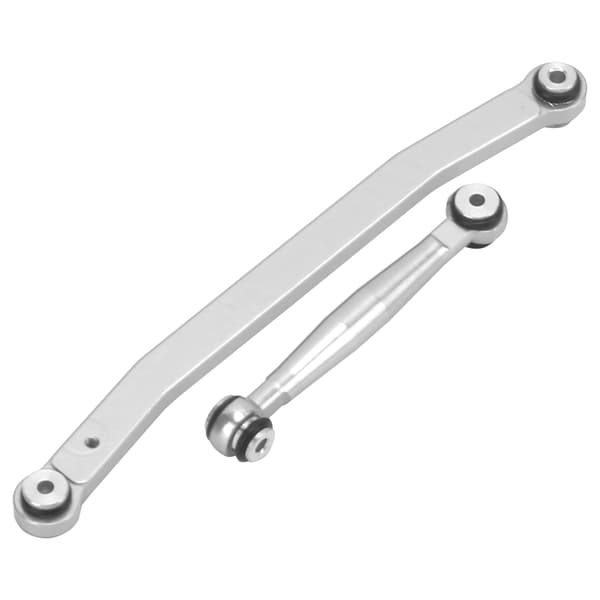 RC aluminiumlegering styrestang trækstænger passer til Axial SCX24 90081 1/24 RC bildele sølv