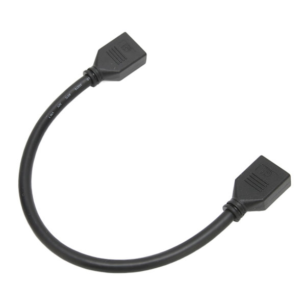 DP-naaras-naaras-jatkokaapeli, korkearesoluutioinen 4Kx2K kullattu 30 cm:n pituus, 2-porttinen DP-jatkosovitinkaapeli