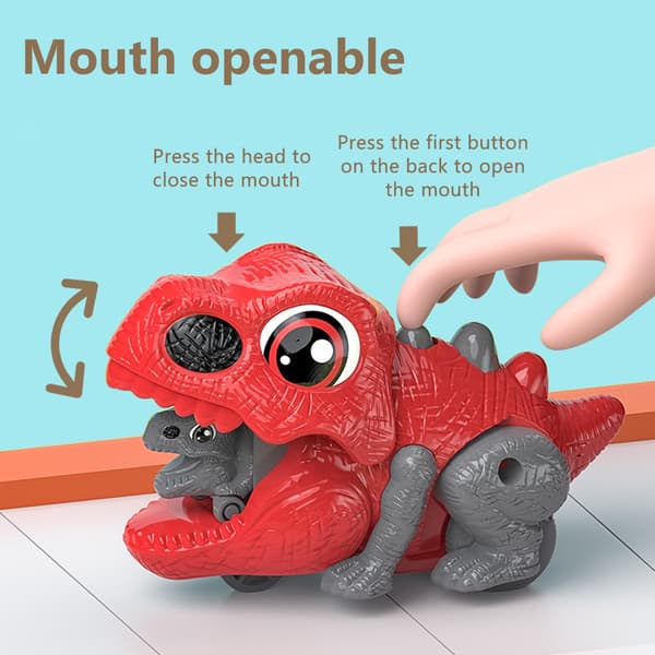 Dinosaurleker Katapult Trekk tilbake dinosaurbilleker Dinosaurspill Bursdagsgaver til barn