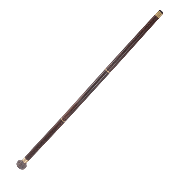 Äldre Wenge Walking Stick Elegant Ergonomisk Avtagbar Round Grip Walking Cane för rehabilitering