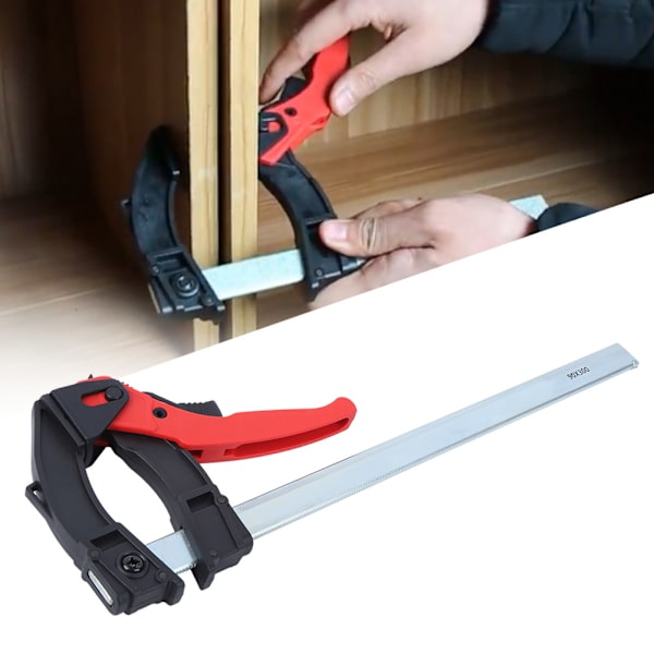 Snabbspännare med spärr F-klämma träbearbetning fixering bar klämmor klämmor DIY snickeri handverktyg