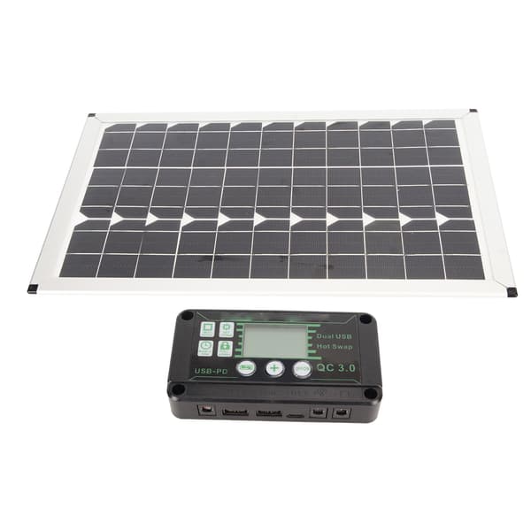 100W solpanelsæt 220W inverter MPPT-controller Dobbelt USB-udgang solopladningspanel til bil