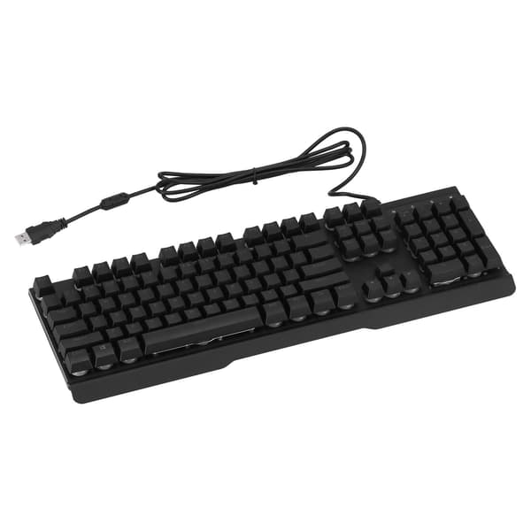 Mekanisk tastatur kablet Fullspeed USB2.0-port bærbart 104-tasters gamingtastatur til computer notebook