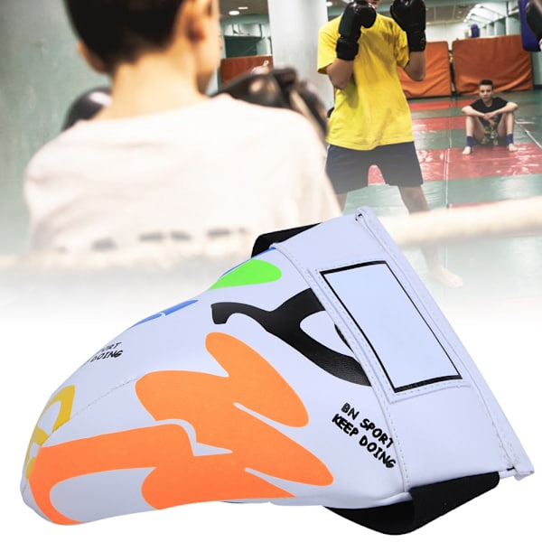 BN FIGHT Graffiti børn Jockstrap lyskebeskytter beskyttelsesudstyr til boksning Sanda Taekwondo Trainingwhite