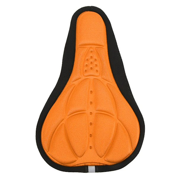 Cykelsadelsskydd Mjuk Andningsbar Hållbar Svamp Enkel Installation Bekväm Konkav Konvex Design Cykelsadelskudde Orange