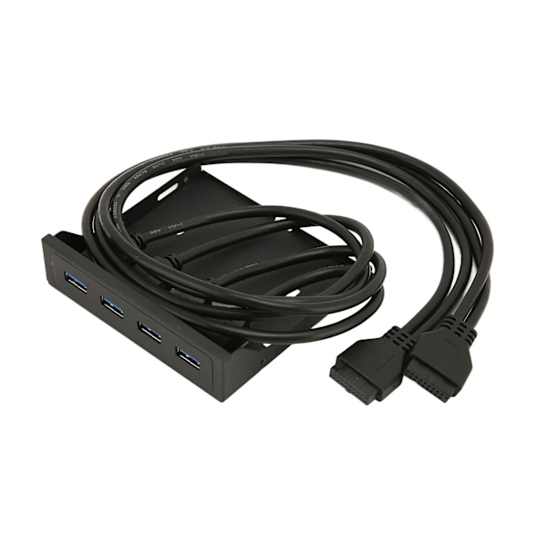 USB frontpanel 4 portar USB 3.0 Dubbel 19-stifts stabil överföringsstöd Hot Plug 3,5 tums frontpanel för case