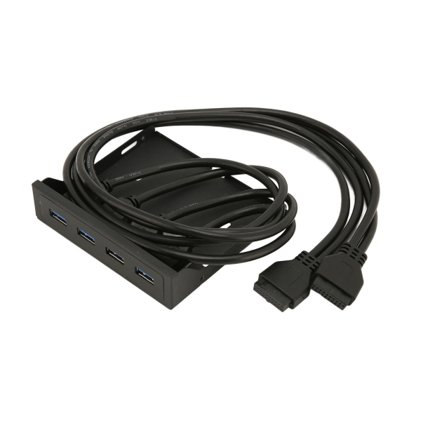 USB frontpanel 4 porter USB 3.0 dobbel 19 pins stabil overføringsstøtte Hot Plug 3,5 tommers frontpanel for datamaskindeksel