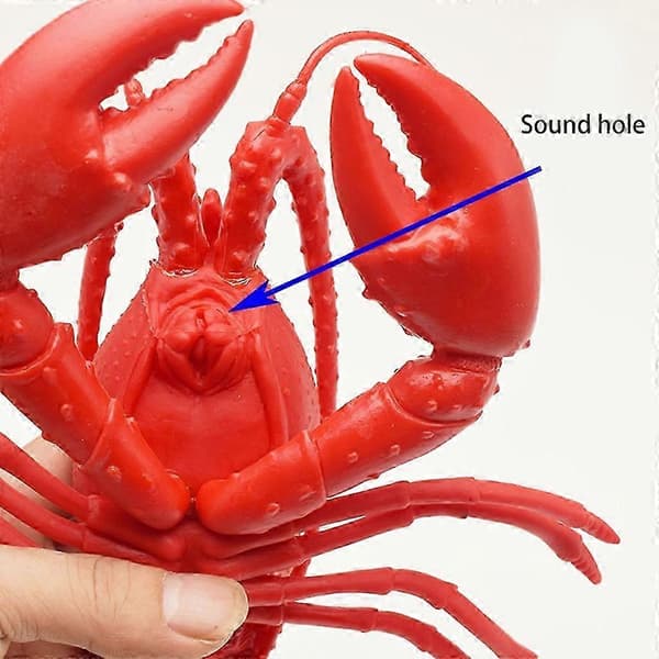 Realistisk hummerkrabbemodellegetøj med pib til uddannelse Halloween-dekoration Big crab
