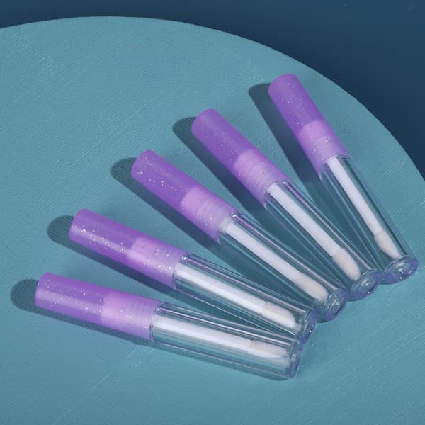 50 stk. 1,3 ml mini læbeglasrør læbestift DIY læbeglasbeholder tomme flasker lilla