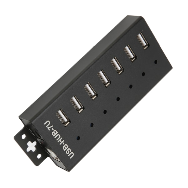 7-porttinen USB -keskitin Teollisuusluokan USB2.0 HUB Multiple Protection USB2.0 Multi Interface Hub 100-240V EU Plug