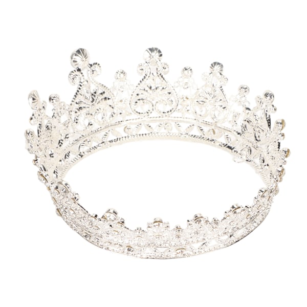 Elegant lettvekts mote krone hodebånd i metall med hårklips for bryllup