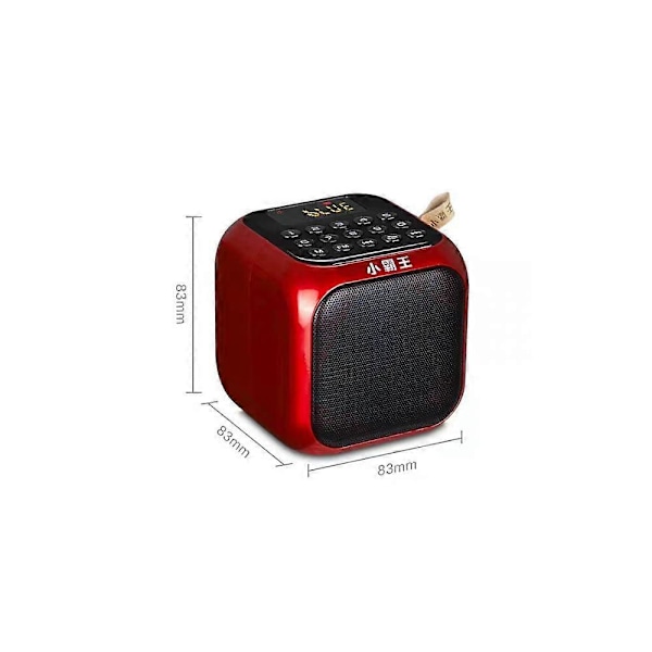 D86 Trådløs Bluetooth Højttaler Smart Stemmeprompt Bærbar Audio plug-in kort / USB subwoofer sort