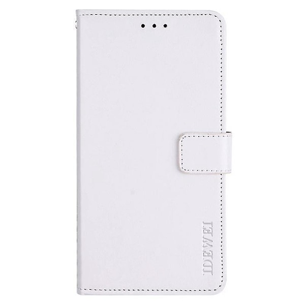 För Samsung Galaxy A15 5G Fodral Crazy Horse Textur Läder Plånboksfodral-B6 Vit